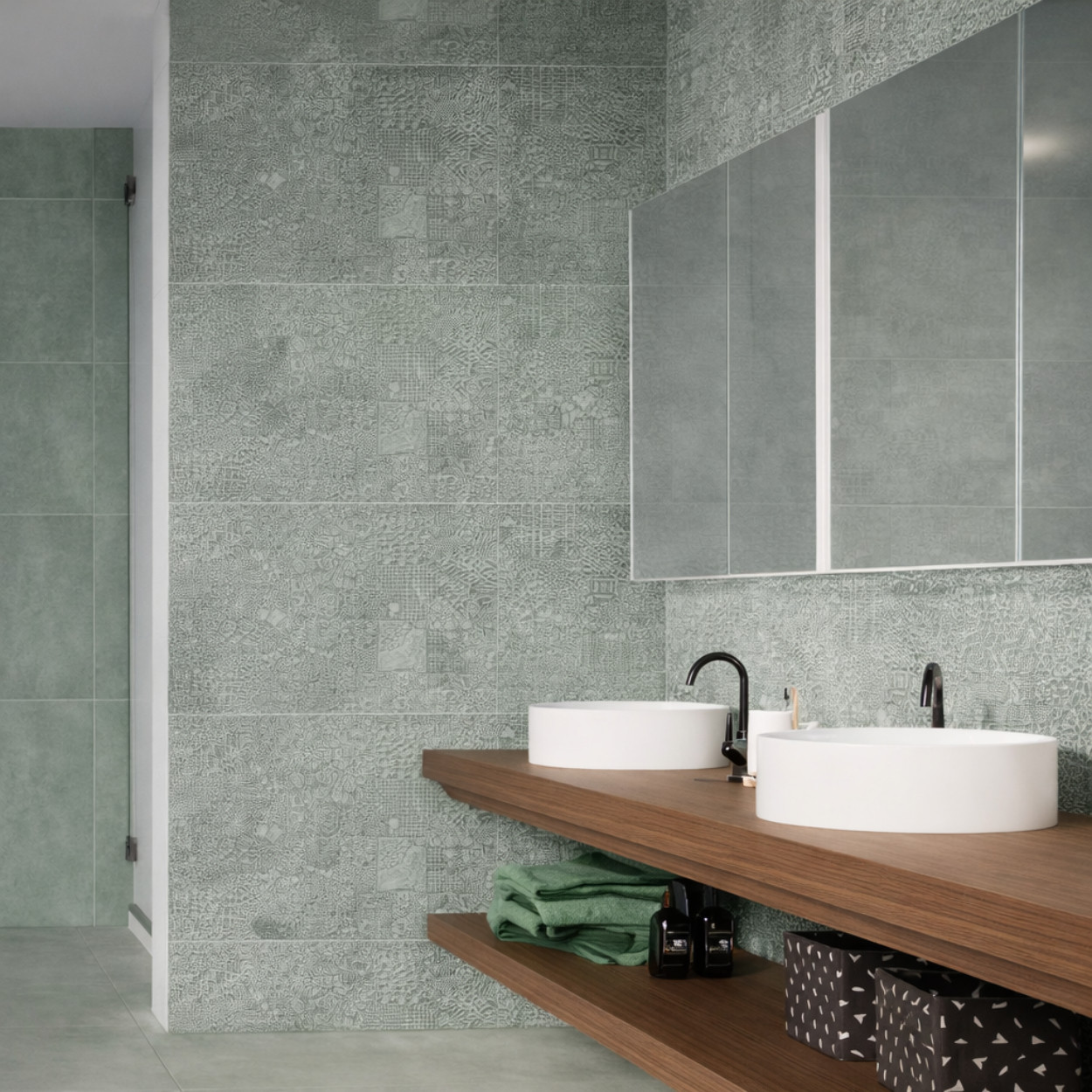Prissmacer Ceramica Beton Cire Bercy Decor Salvia Wandtegel 60x120cm